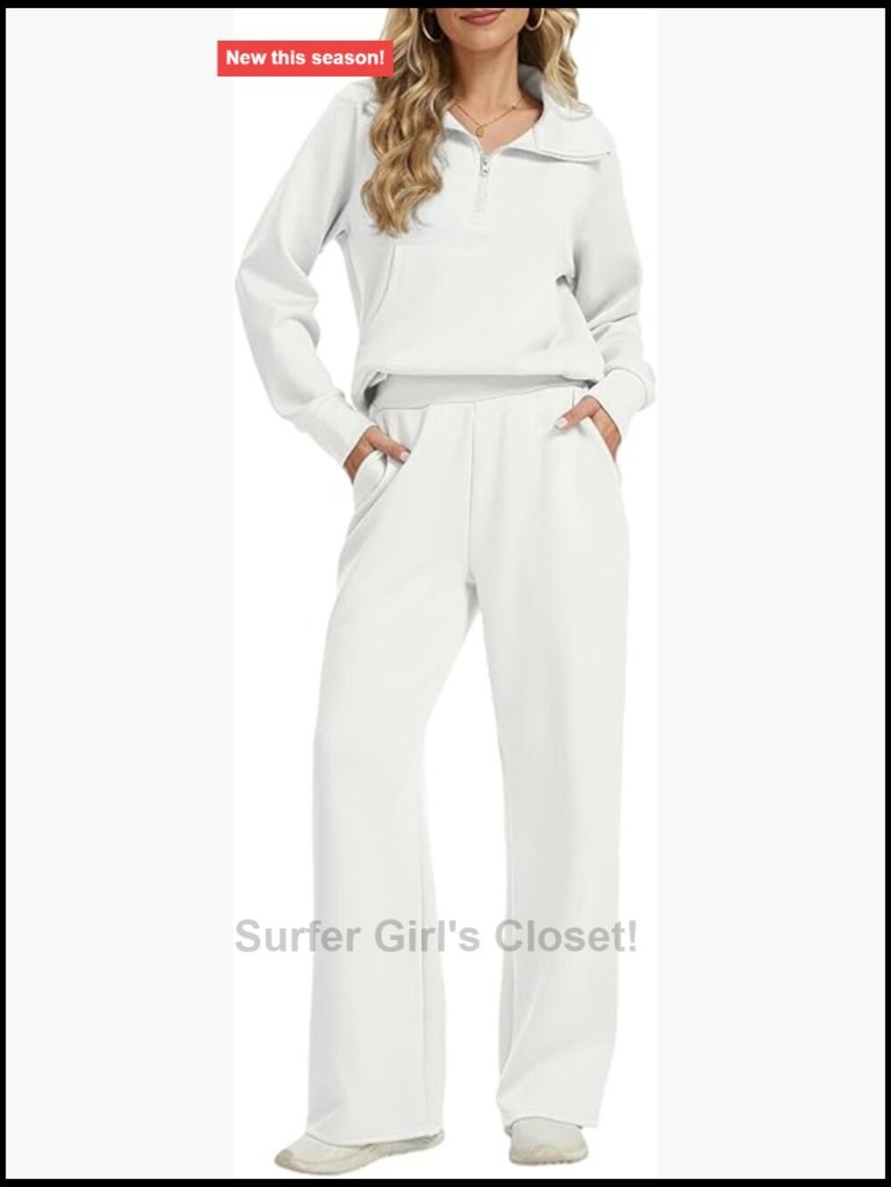 Oversized Sweatshirt and Wide Leg Pants Tracksuit Set